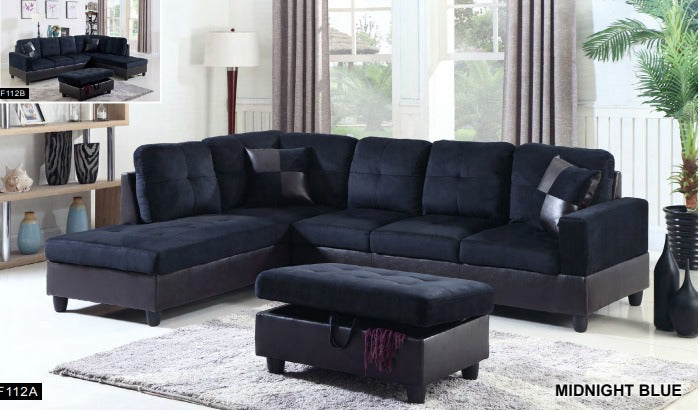 Sectional Transitional Style 2 pc BE-F112