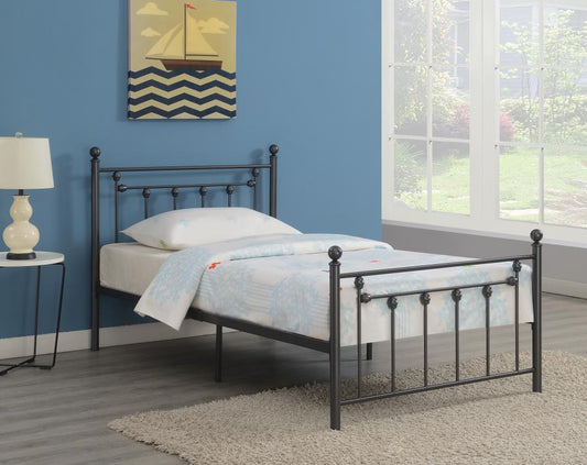 Canon Metal Slatted Headboard Platform Bed Full Size CO-422740F